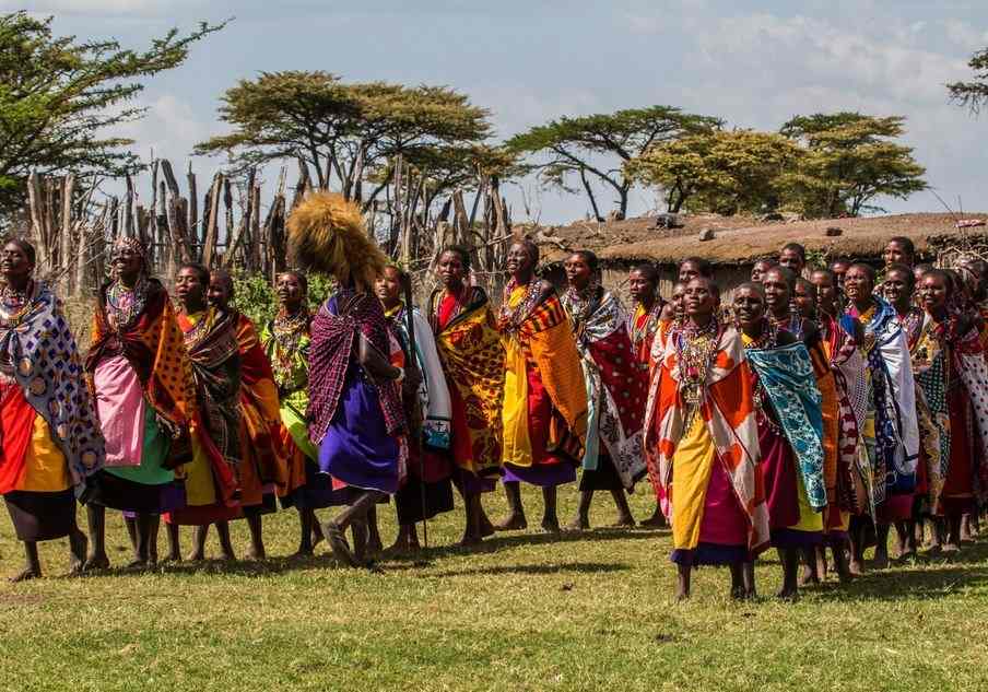 The Maasai dances