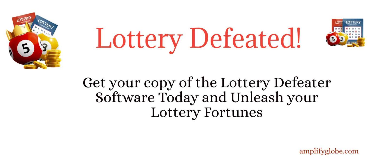Lottery Defeater Software : Your Path to Winning Lottery Defeater Software : Your Path to Winning